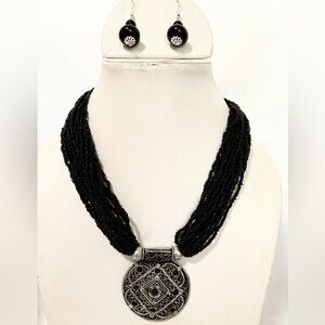 Multi-layer seed bead Necklace set